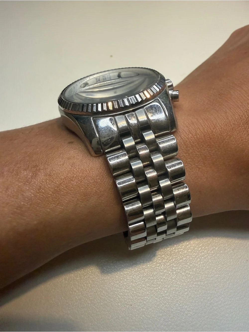 Michael Kors Silver-Tone Chronograph Lexington Watch | NWT
